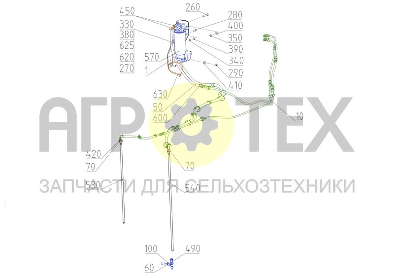 Чертеж Коммуникации топливные (154.63.07.000)